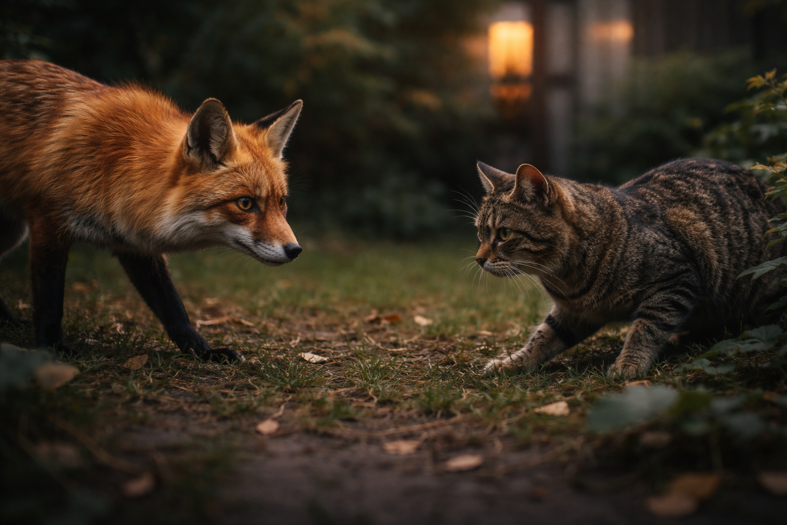 does foxes attack cats