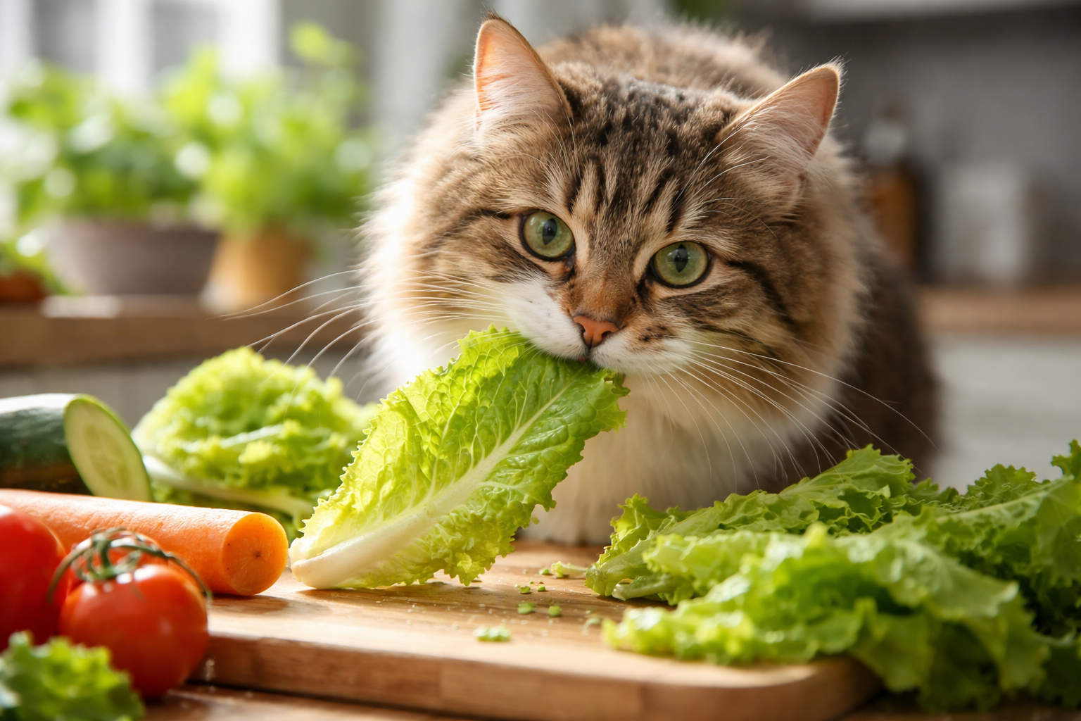 can cats eat lettuce